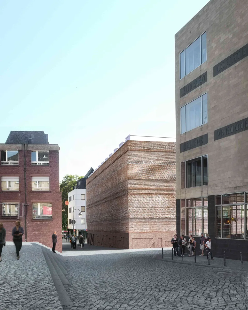 Geplante Museumserweiterung zwischen der Altstadtbebauung und dem Wallraf-Richartz-Museum
